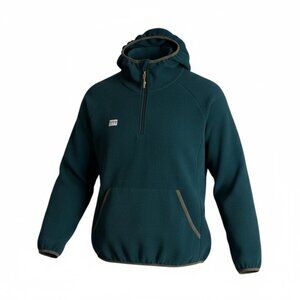Desk Supply Co. Women’s Teal Ellis Fleece Camp Outdoor Hooded Pullover